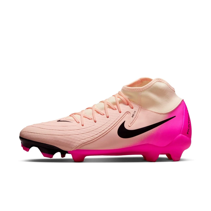 Nike Men's Phantom Luna II Academy FG/MG Football Shoe, Crimson Tint/Black/Pink Blast, 6.5