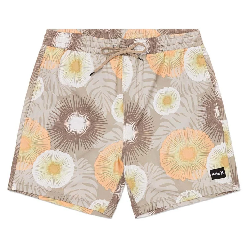 Hurley Men's Cannonball Volley 17" Swim Trunks, Khaki 2, XL