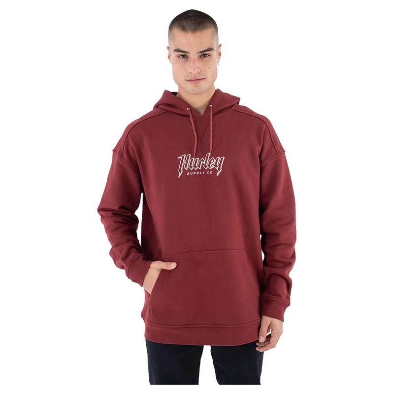 Hurley Men's Ironclad Heaveyweight Fleece Po Hooded Sweatshirt, Matador, M