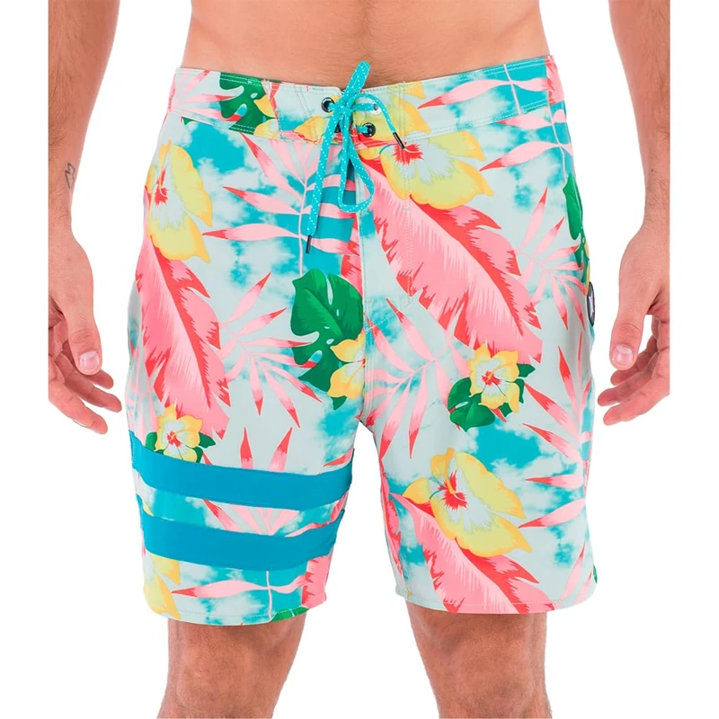 Hurley Men's Phantom Block Party 18' Swim Trunks, seahaze, 32