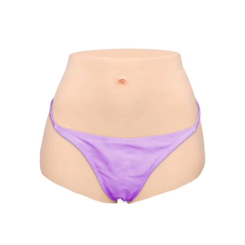 KUMIHO Silicone Panty gaff Hiding Gaff Hips Enhancer for Crossdresser Transgender Ivory White