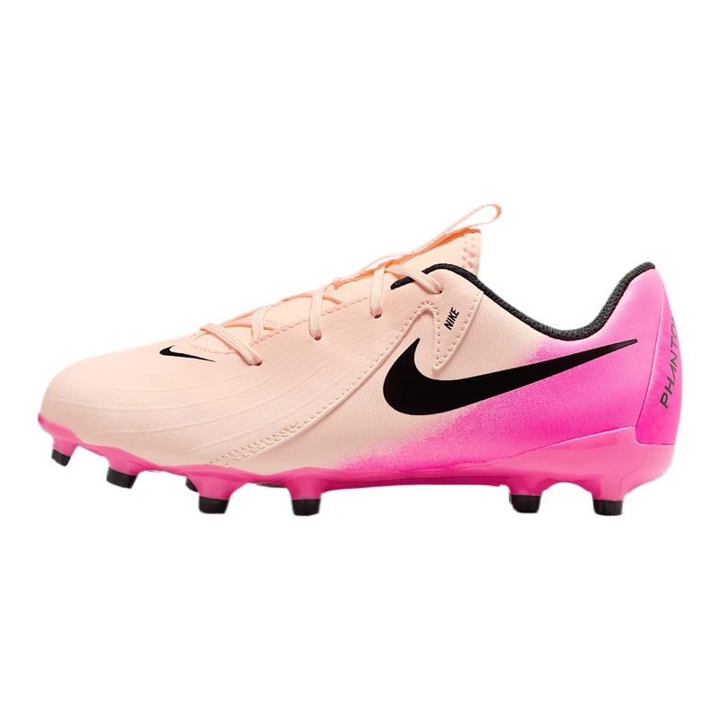NIKE FD6722-800 Jr. Phantom GX 2 Academy Men Crimson Tint/Black-Pink Blast UK 5