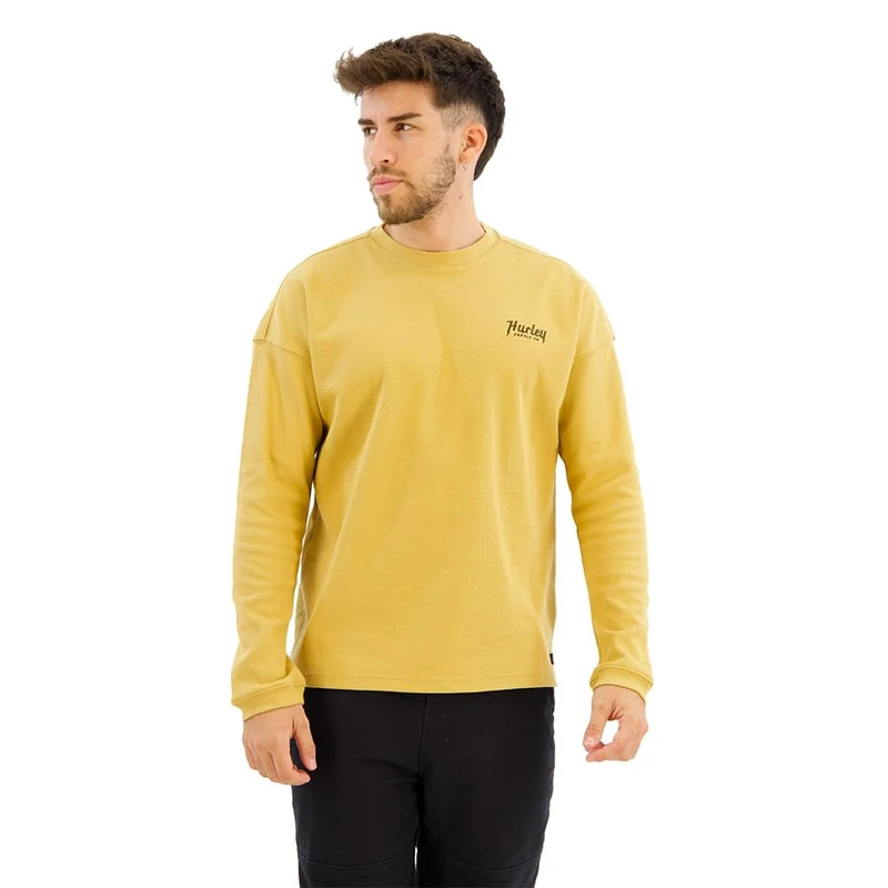 Hurley Men's Tradesman Thermal Ls Crew Undershirt, Pebble, XXL