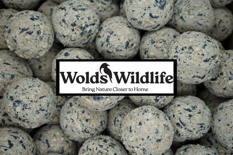Wolds Wildlife, Ultimate Wild Bird Suet Fat Balls, High in Energy & Protein 50 x 80g tub