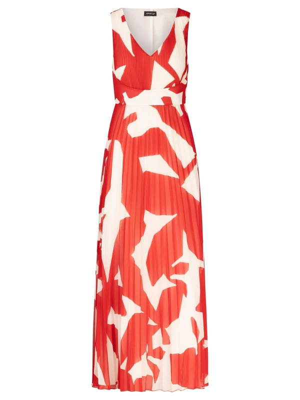APART Fashion Women's Abendkleid Dress, red-Cream, 8