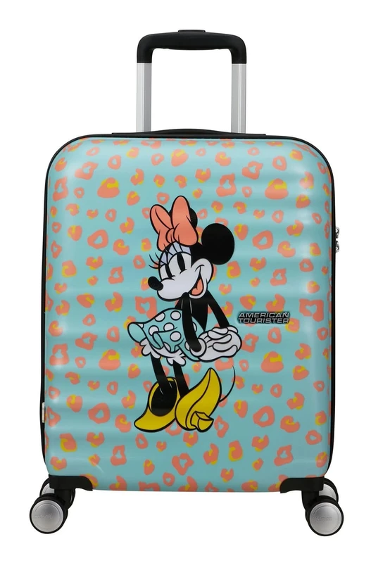 American Tourister Wavebreaker Disney FL - Spinner S, Hand Luggage, 55 cm, 36 L, Multicolor (Minnie Pastel Dots)