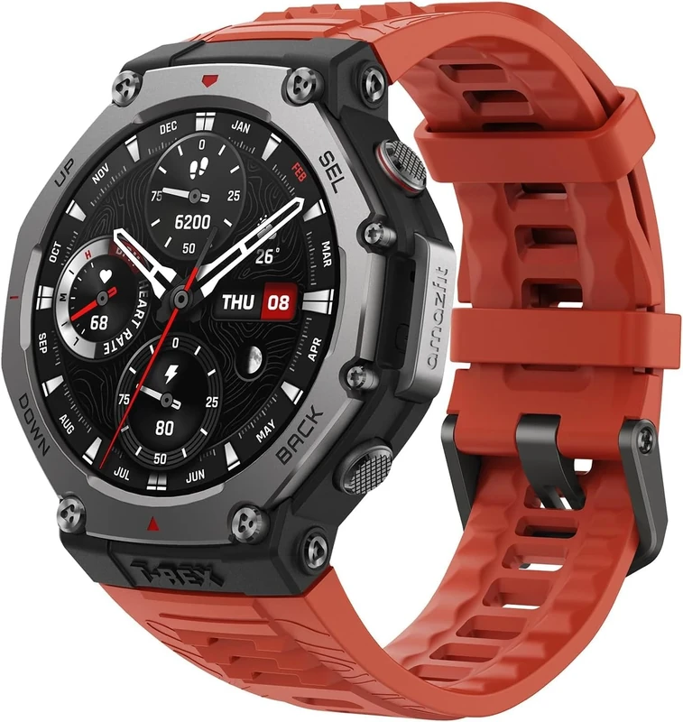 Amazfit T-Rex 3 Outdoor Smartwatch 48mm AMOLED Display, Offline Maps & Navigation, 6 Satellite Systems Dual Band GPS, 27 Days Battery Life, NFC Payment, 170 Sports Mode, 45m Freediving for Adventure