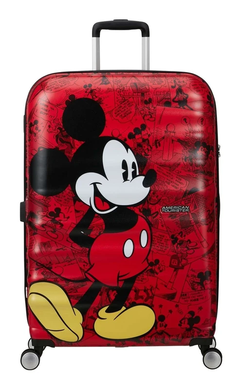 American Tourister Wavebreaker Disney FL - Spinner L, Case, 77 cm, 96 L, Multicolor (Mickey Comics Red)