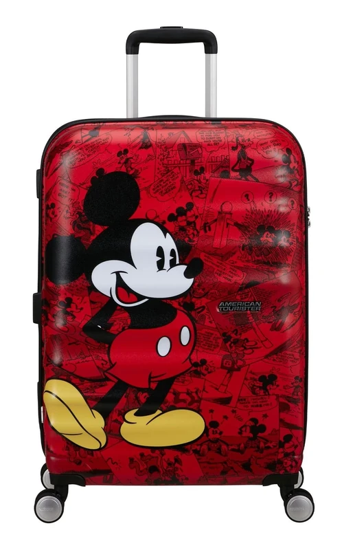 American Tourister Wavebreaker Disney FL - Spinner M, Case, 67 cm, 64 L, Multicolor (Mickey Comics Red)