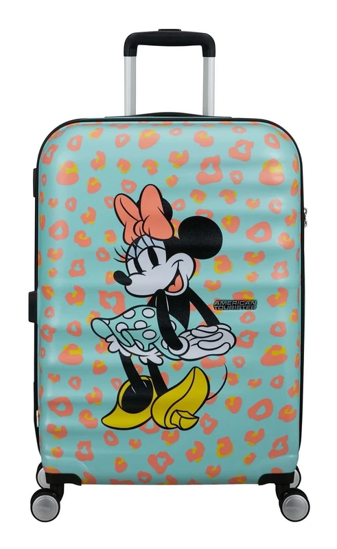 American Tourister Wavebreaker Disney FL - Spinner M, Case, 67 cm, 64 L, Multicolor (Minnie Pastel Dots)