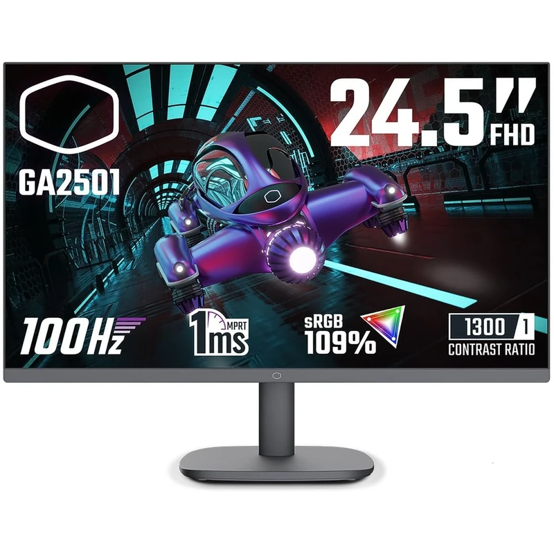 Cooler Master CMI-GA2501-UK 24.5" Widescreen IPS Black Monitor (1920x1080/1ms/HDMI/)