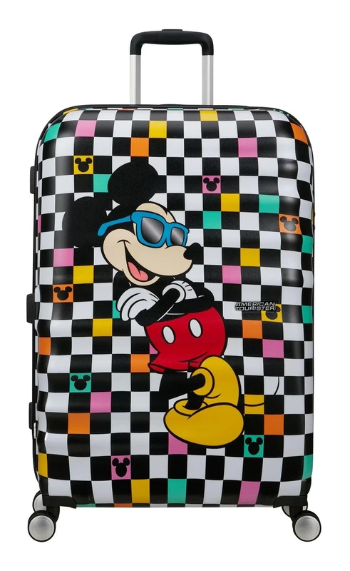 American Tourister Wavebreaker Disney FL - Spinner L, Case, 77 cm, 96 L, Multicolor (Mickey Check)