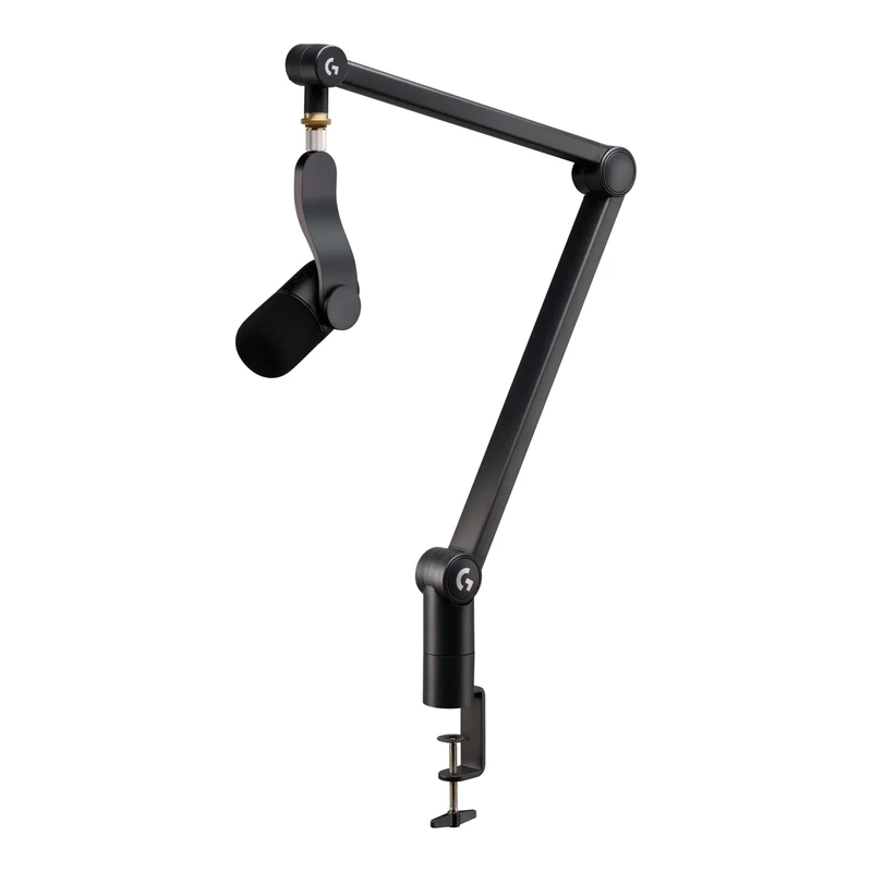 Logitech G Yeticaster GX Dynamic Supercardioid Gaming Microphone With Boom Arm, RGB Lighting and LIGHTSYNC, Broadcast-Style USB Mic for PC and Mac, Use for Recording and Streaming