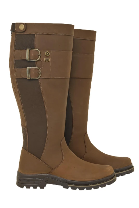 Cabotswood Women's Elite Cirencester Oak/Bison Waterproof and Breathable Full Height Country Boot Equestrian, 5 UK