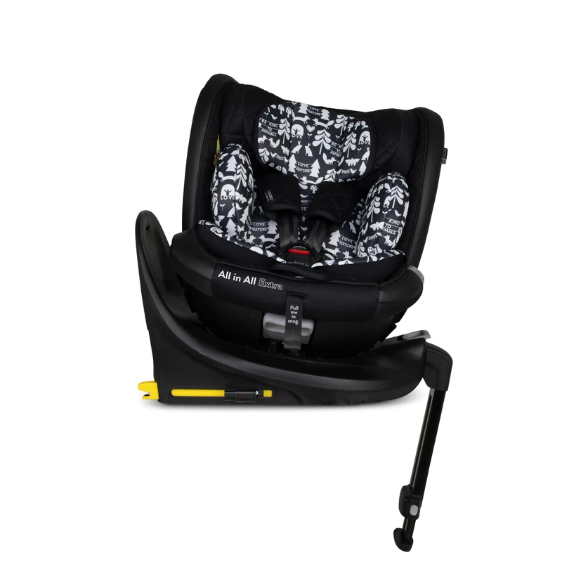 COSATTO All in All Extra i-Size 360° Spin Rotating Car Seat - 360° Swivel, Group 0+123, 0-36 kg, 0-12years, ISOFIX, ERF, Exclusive Anti-Escape System (Silhouette)