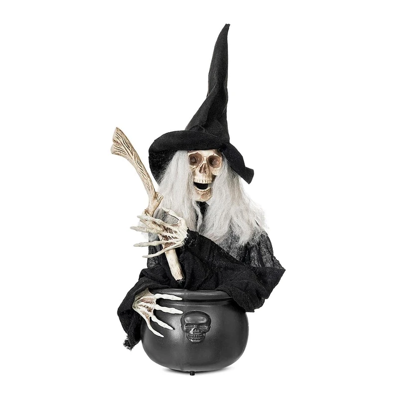 viving - Witch with Cauldron Size 20 X 20 X 60 Cm (1) - Image 1