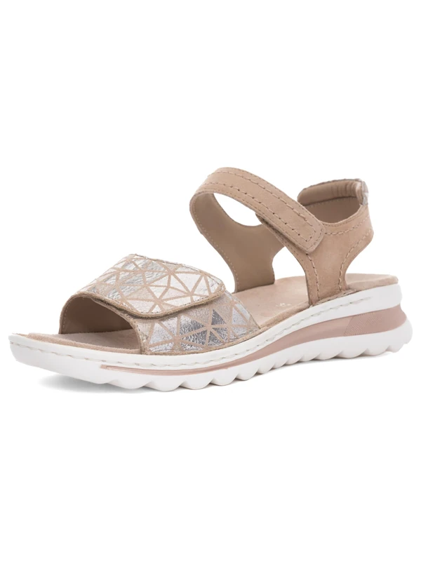 ARA Women's Tampa Sandals, Sand, silver, sand, 8.5 UK