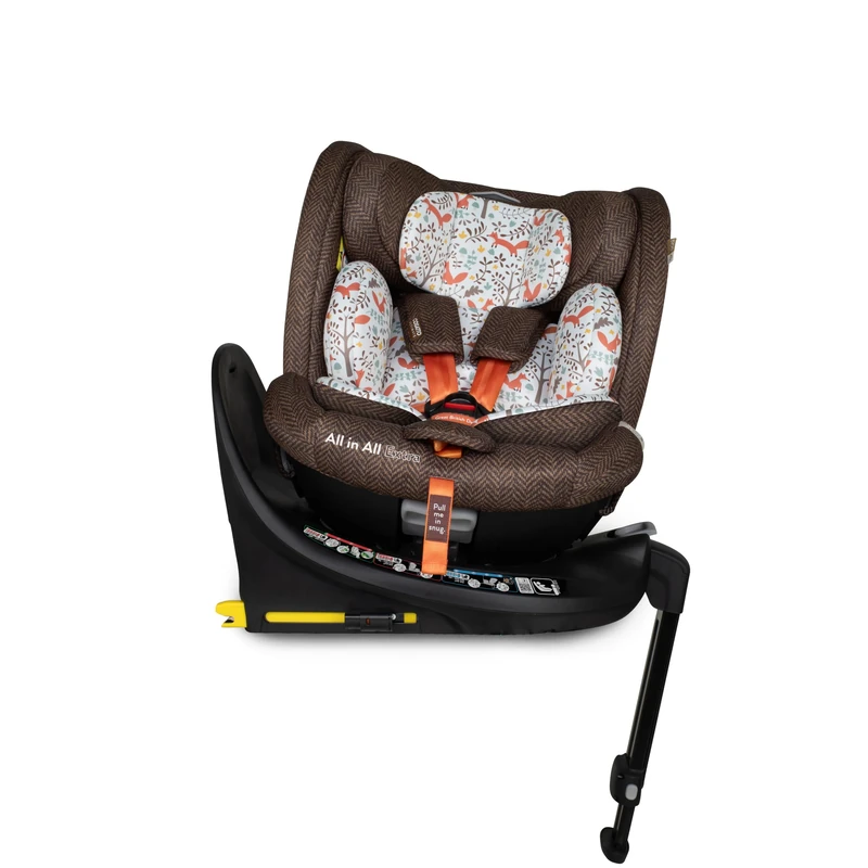 COSATTO All in All Extra i-Size 360° Spin Rotating Car Seat - 360° Swivel, Group 0+123, 0-36 kg, 0-12years, ISOFIX, ERF, Exclusive Anti-Escape System (Foxford Hall)