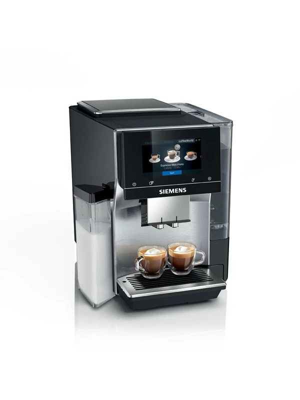 SIEMENS EQ700 Fully Automatic Bean to Cup Coffee Machine, 5" Touch Screen Display, Cold Brew/Slow Brew, Integrated Milk Container, 30+ Coffee Beverages with Home Connect, TQ717GB3