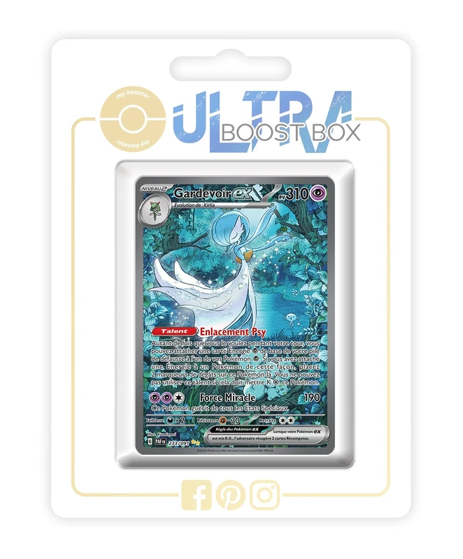 Gardevoir ex 233/091 Alternative Shiny Pokémon Gallery - 4.5 - Destinées de Paldea Box of 10 Pokemon French Cards