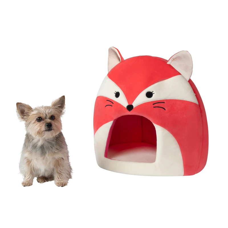 Squishmallows Original 16-Inch Fifi the Fox Squishmallows Pet Cat Cave - Ultrasoft Official Jazwares Pet Bed, Small Dog Bed, Dog Cave