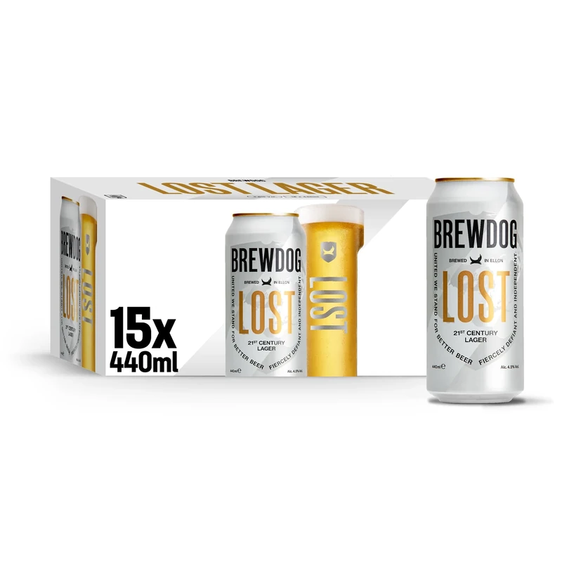 Lost Lager 4.5% - 15x440ml Cans