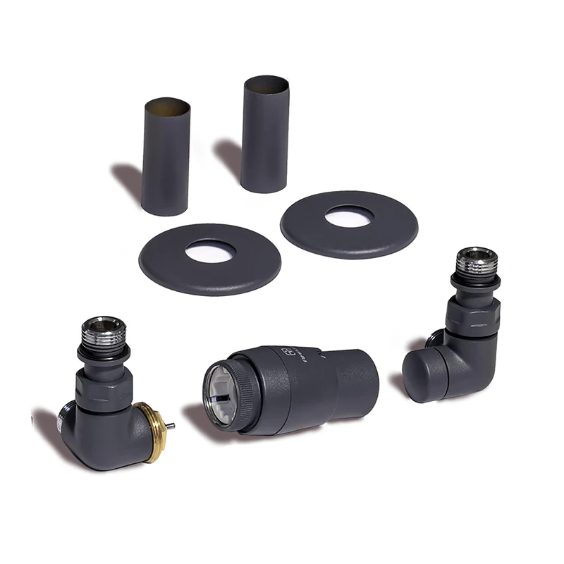 Terma Radiator Valves, Modern Grey