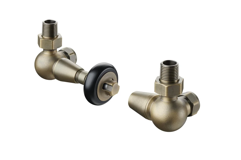 Terma Radiator Valves, Old English Brass