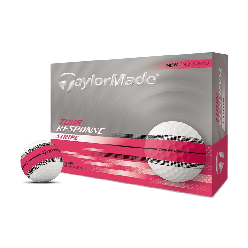 TaylorMade Golf 2025 Tour Response Stripe Pink One Dozen - Image 1