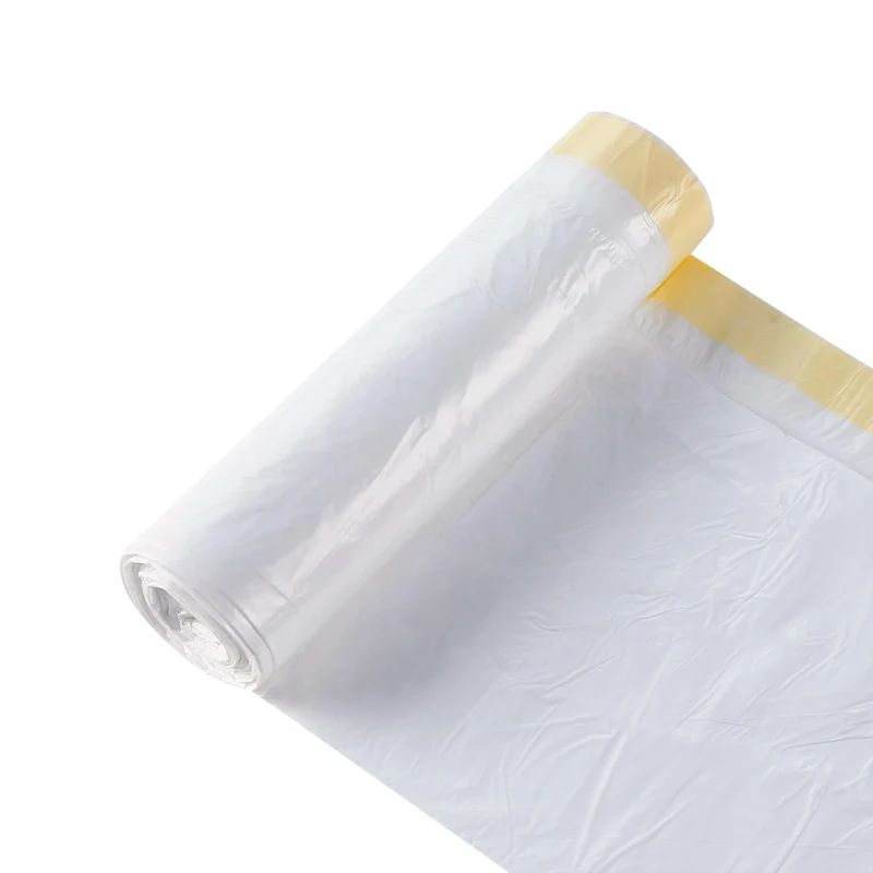 Bin Bags 50 Litre 20 Counts, 50L Bin Bag Strong Drawstring Tie Handle White Bin Liners 50L Recycling Pedal Swing Bin Bags for Kitchen/Bathroom/Office/Garden