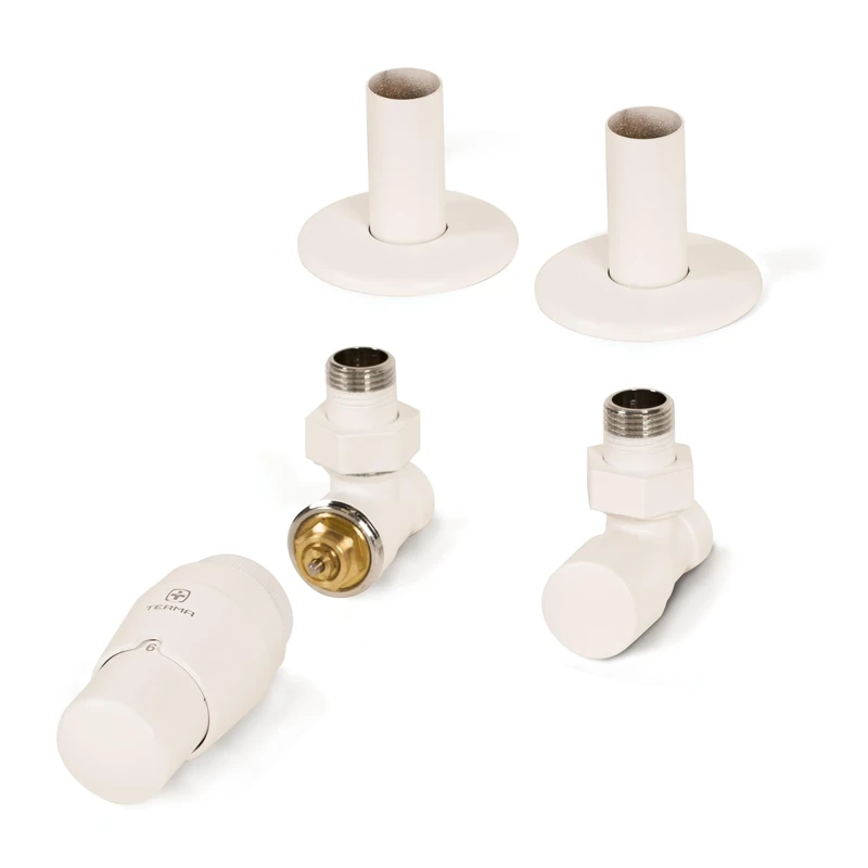 Terma Radiator Valves, Soft 9016 (Matt White)