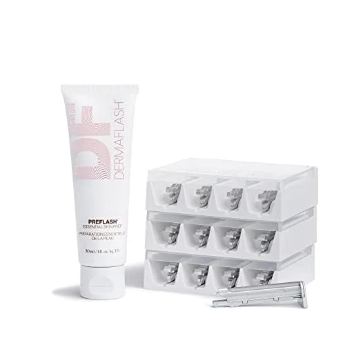 DERMAFLASH ESSENTIALS Dermaplaning Replenishment Kit for Women (Compatible with DERMAFLASH LUXE+ Dermaplaning Tool only)