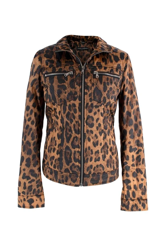 Dolce & Gabbana Pre-loved Leopard Print Trucker Jacket