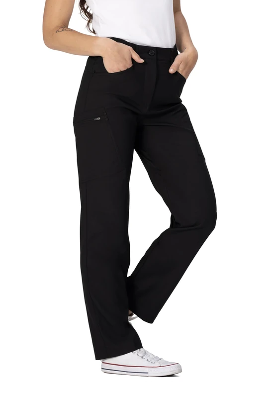 Chef Works Women's Eaze Cargo Pant, Black, S - Image 1