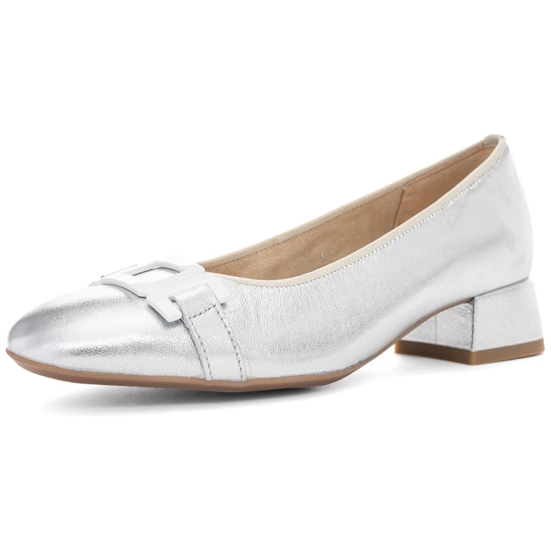 ARA Women's Graz Pump, Silver, 9 UK