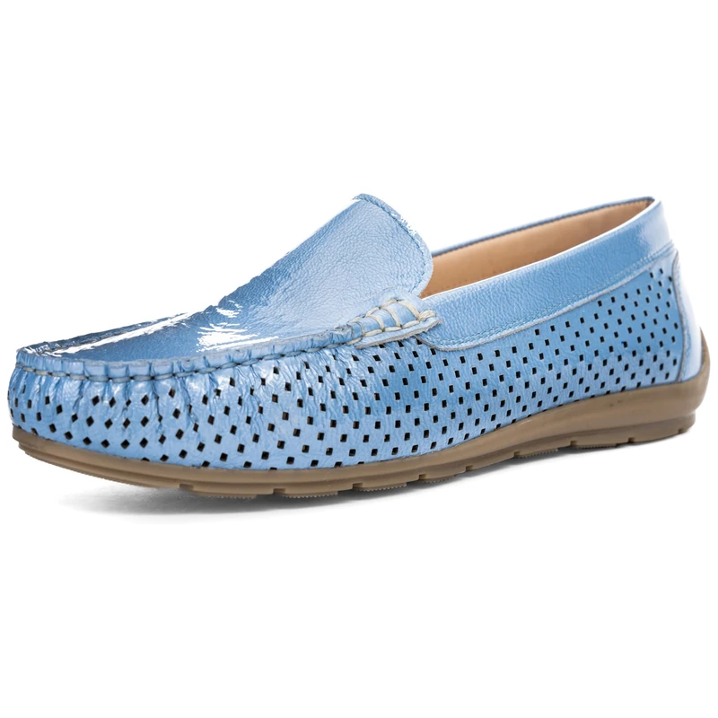 ARA Women's Alabama Moccasin, Azzuro, 6-6.5 UK