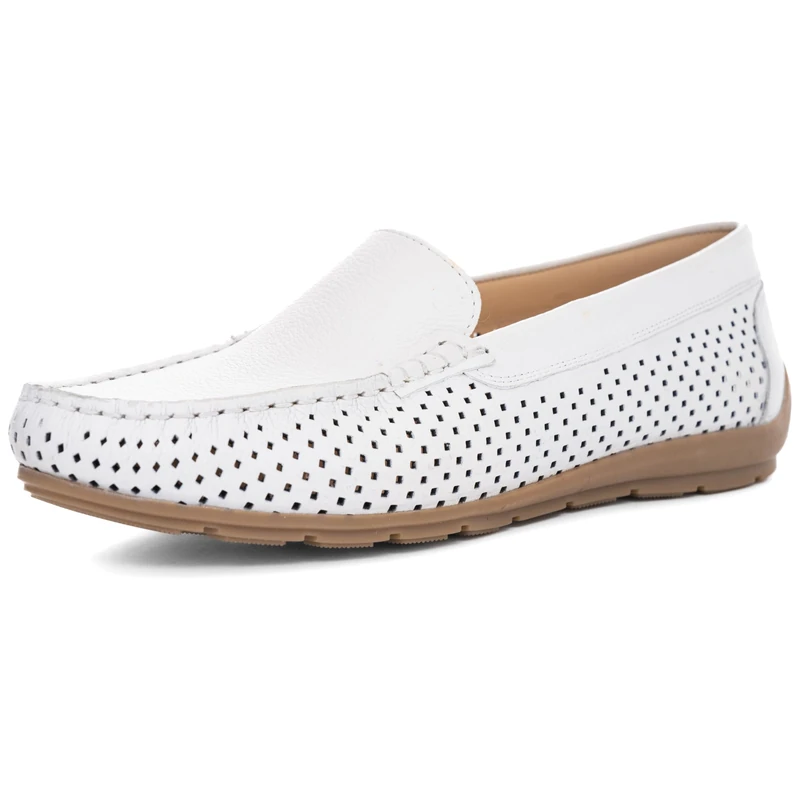 ARA Women's Alabama Moccasin, White, 5-5.5 UK - Image 1