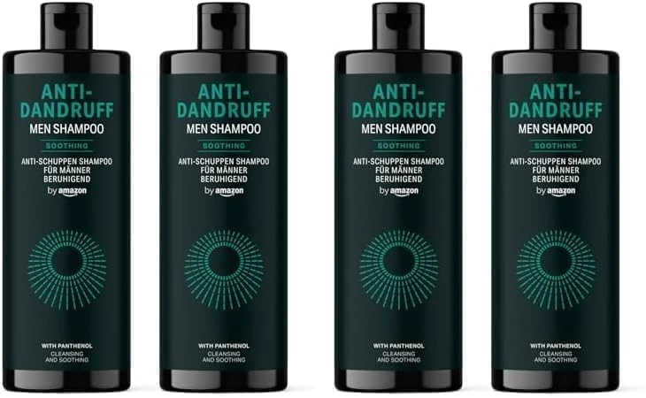 by Amazon Men’s Anti-Dandruff Shampoo, 2 x 400 ml (Pack of 2)