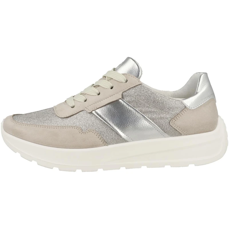 ara Women's New York Trainers, Shell, Silver, 35 EU Wide