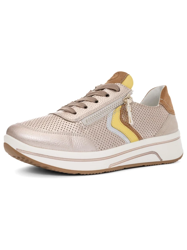 ARA Women's Sapporo Trainers, Sand, Limoncello, White, Biscuit, Shell, 37.5 EU Wide - Image 1