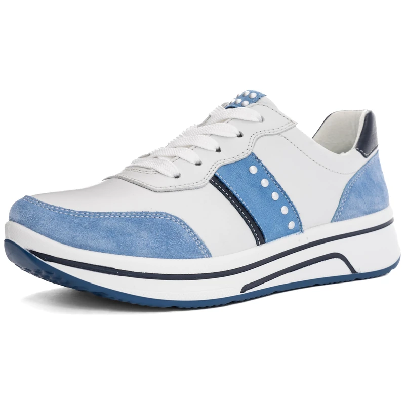 ARA Women's Sapporo Sneaker, Azzuro Nebbia Blue, 5 UK