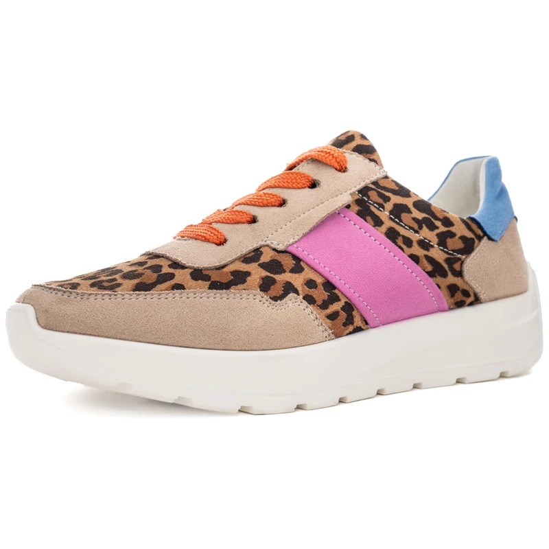 ARA Women's New York Trainers, Sand Natural Orchid Azzuro, 39 EU Weit