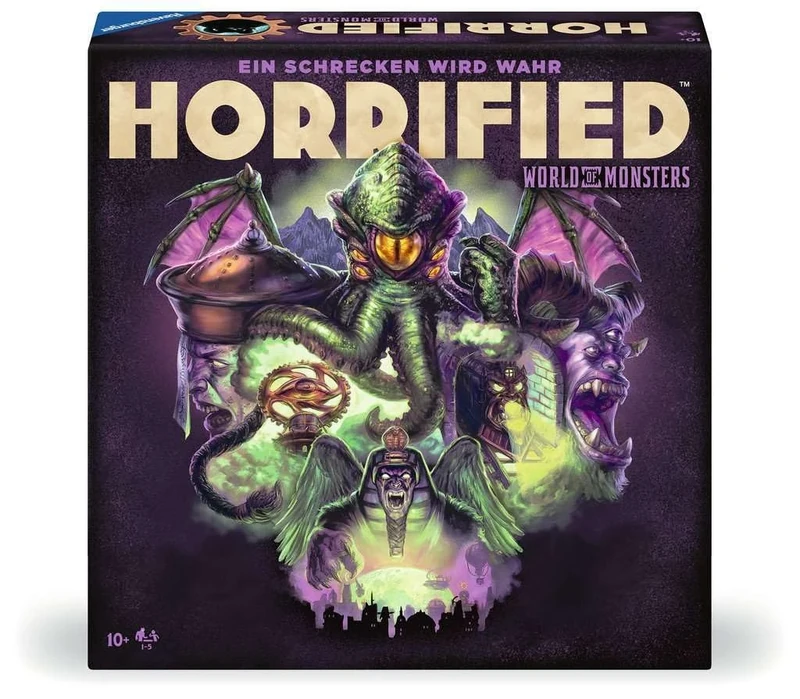 Ravensburger 22892 22892-Horrified: World of Monsters Cooperative and Immersive Board Game for All Ages 10 and Above, for Game Nights with Friends or Family, for 1-5 Horrified Fans