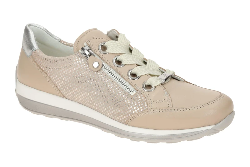 ARA Women Osaka Sneaker, Shell Silver Silver, 9.5 UK