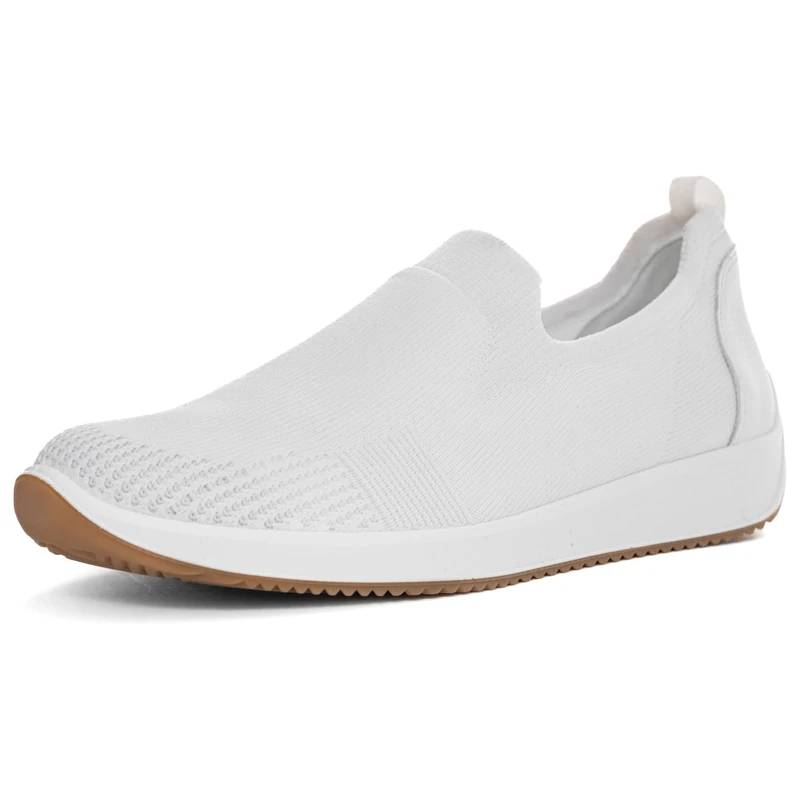 ARA Women Lissabon Loafer, White, 4.5 UK