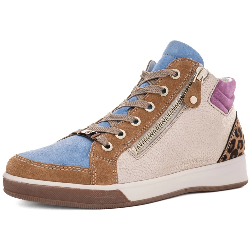 ARA Women's Rome Trainers, Biscuit Azzuro Sand Natural Orchid, 37.5 EU