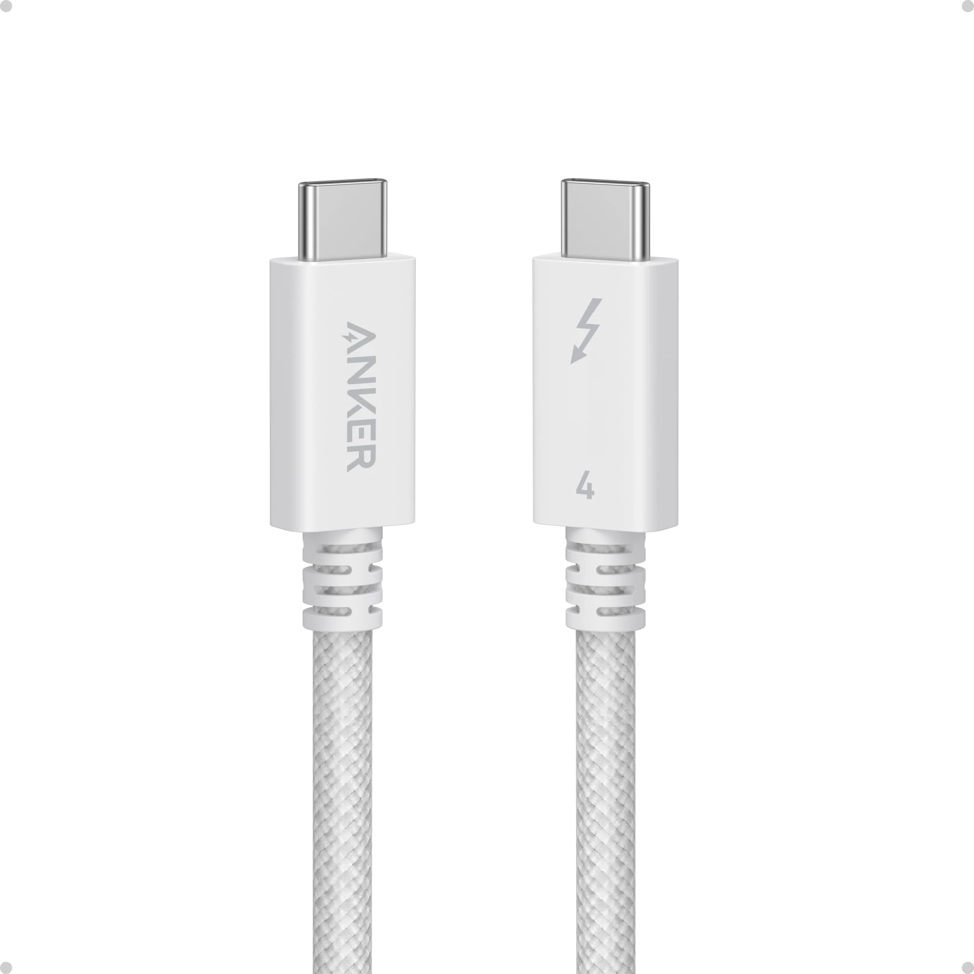Anker Prime Thunderbolt 4 Cable, 3.3 ft USB C to USB C Cable, 240W Charging, 40Gbps Data Transfer, Supports 8K/4K Displays, for MacBook Pro, iPhone 17/16/15, iPad Pro,and More