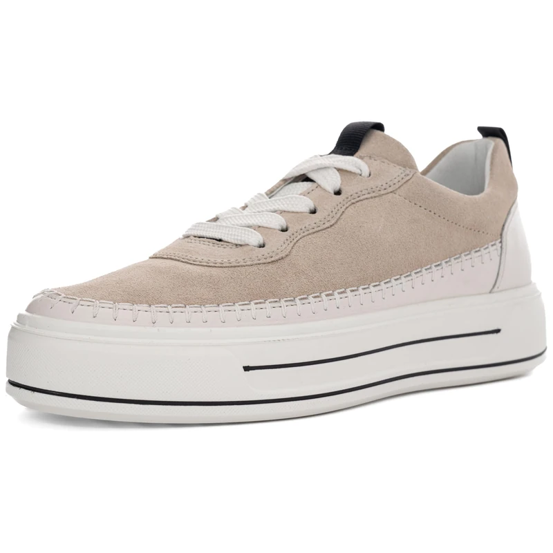 ARA Women Canberra Sneaker, Cream Shell, 39 EU Weit