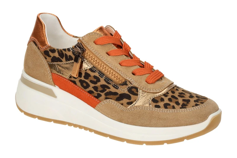 ARA Women Garda Sneaker, Biscuit Natural Whisky Poppy Jaffa, 40 EU Weit