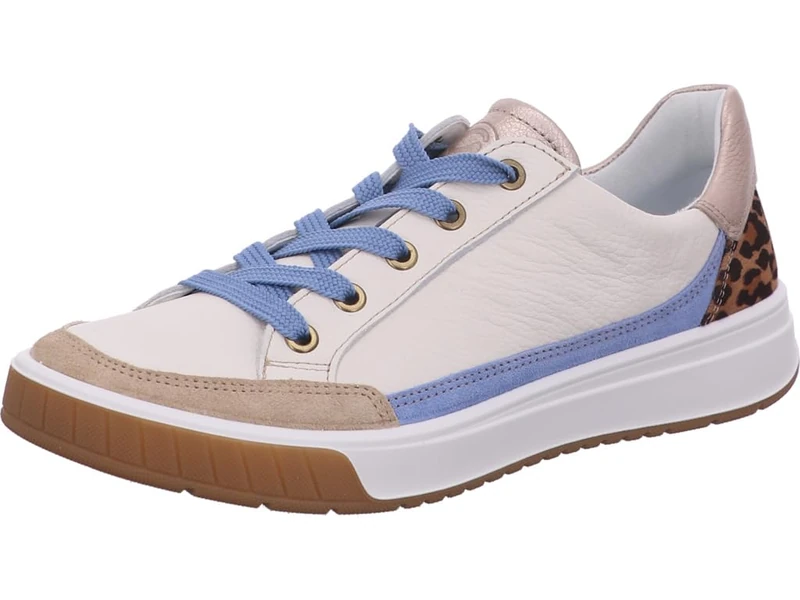 ARA Women ROM Sneaker, Sand Cream Natural Azzuro, 10 UK